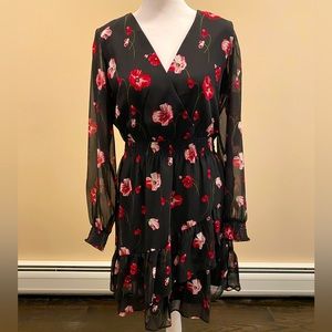 Banana Republic floral crepe dress